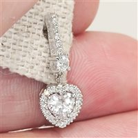 Orecchini Vidali Gioielli Donna in Oro bianco Zircone OROR-6-34 - OROR-6-34